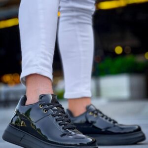 KB-X20 Kuback Kömür Rugan  Günlük Erkek Ayakkabı