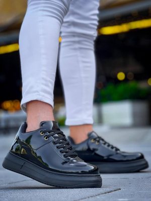 KB-X20 Kuback Kömür Rugan  Günlük Erkek Ayakkabı