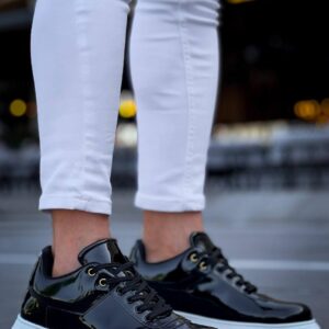 KB-X20 Kuback Siyah Rugan  Günlük Erkek Ayakkabı