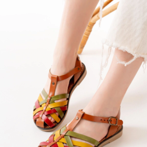 205-02 Multi Ortopedik Hakiki Deri Kadın Sandalet