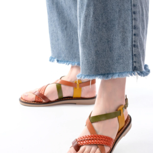 205-09 Multi Ortopedik Hakiki Deri Kadın Sandalet