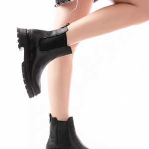 2051-2137 Siyah Lastikli Günlük Kadın Bot