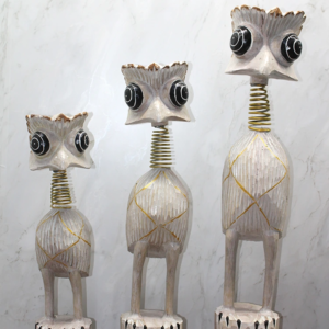 Ahşap 3'lü Deve Kuşu Seti 90 Cm