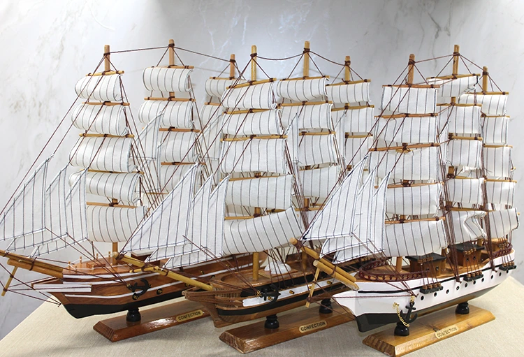 Ahşap Yelken Gemi Model 3