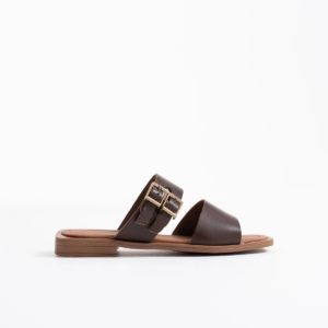 Alessi Acı Kahve Hakiki Deri Terlik