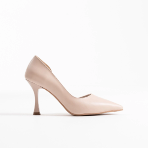 Angela Kadın Bej Cilt Topuklu Ayakkabı