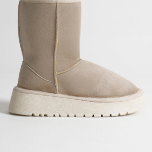 Anisa Kadın Bej Kışlık Kürklü Bot