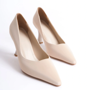 Cordelia Kadın Bej Saten Stiletto