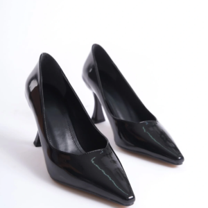 Cordelia Kadın Siyah Rugan Stiletto