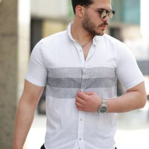 Erkek Desenli Kısa Kollu Gömlek