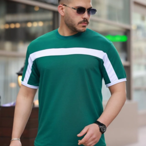 Erkek şerit Detaylı Kısa Kollu T-shirt