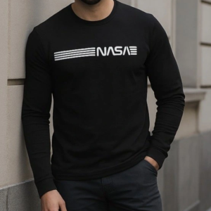 Erkek Uzun Kollu Bisiklet Yaka Viskon Sweat