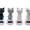 Güneş Enerjili Sallanan Kedi Figürü