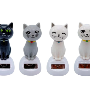 Güneş Enerjili Sallanan Kedi Figürü