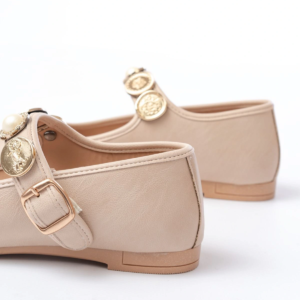 İNF-6363  Nut Baret Tokalı Günlük Bayan Ayakkabı