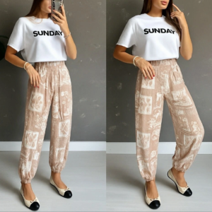 Kadın Desenli Süprem Pantolon