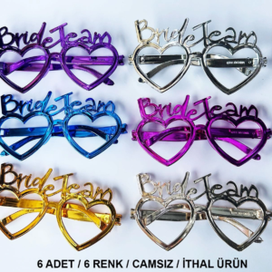 Kalpli Bride Team Gözlük Seti 6 Renk