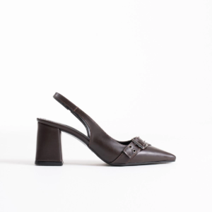 Keira Acı Kahve Cilt Kadın Topuklu Ayakkabı