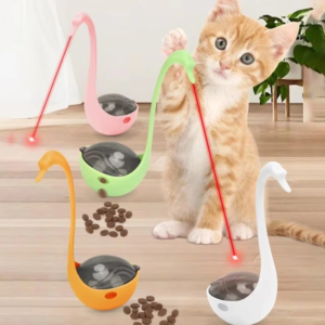 Kuğu Şeklinde Lazerli Kedi Oyuncağı