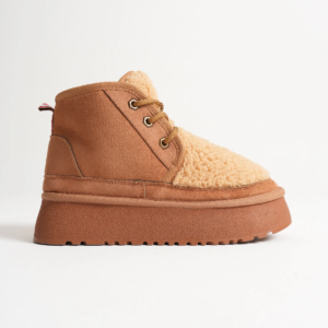 Loana Kadın Kürklü Taba Kışlık Kalın Tabanlı Bot