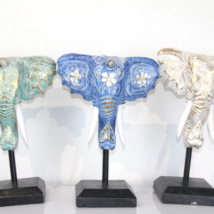 Maun Ağacı Fil Kafası Dekoratif