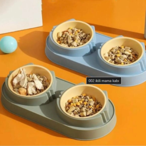 Mikopet Çift Bölmeli Mama ve Su Kabı