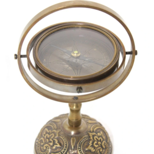 Pirinç Masa Üstü Pusula Model 3