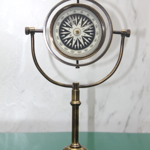 Pirinç Masa Üstü Pusula Model 4