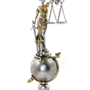 Polyester Dünya Küre Üzerinde Adalet Biblosu Model 1