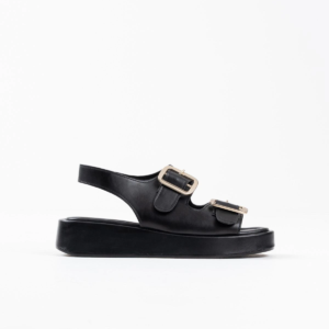 Shery Siyah Cilt Sandalet