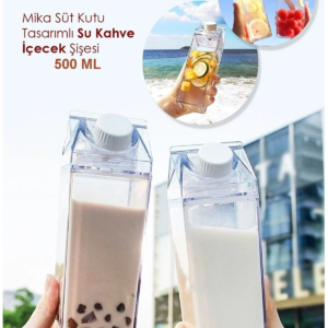 Süt Kutusu Tasarımlı İçecek Şişesi