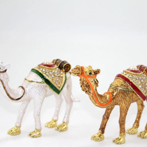Swarovski Taşlı Tekli Deve Figürü Model 2
