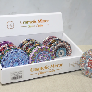 Taşlı El Aynası Yuvarlak İnce Model 3