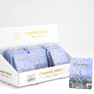 Taşlı İstanbul Tasarımı El Aynası İnce Model 14