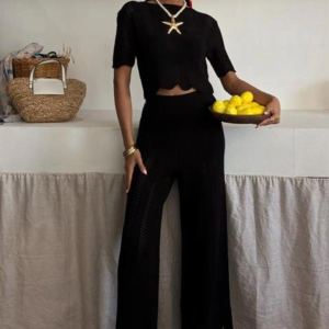 Triko Bluz Pantolon İkili Takım 10084-025