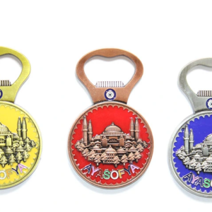 Yöresel Ayasofya Magnet Ve Açacak Yuvarlak Tasarım
