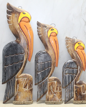 Ahşap 3'lü Pelikan Seti