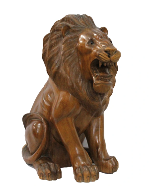 Ahşap Aslan Figürü 50 cm