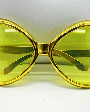 Altın Renk Yeşilçam Nostalji 80li Yıllar 90lı Yıllar Parti Gözlüğü  7x16 cm