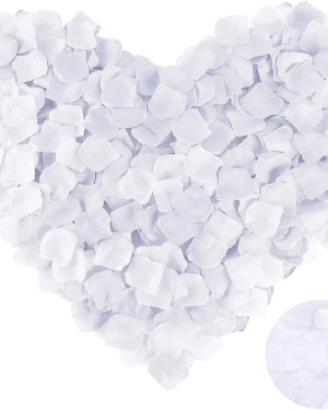 Beyaz Renk Gül Yaprağı - 10 Paket 1000 Adet