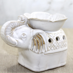 Beyaz Seramik Filli Buhurdanlık