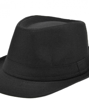 Çocuk Boy Siyah Kumaş Fötr Şapka Gösteri Şapkası Michael Jackson Şapkası 54 No