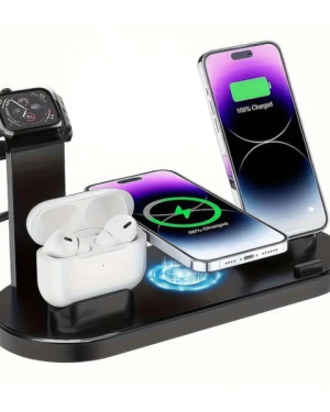 Çok İşlevli Şarj İstasyonu Siyah Renk