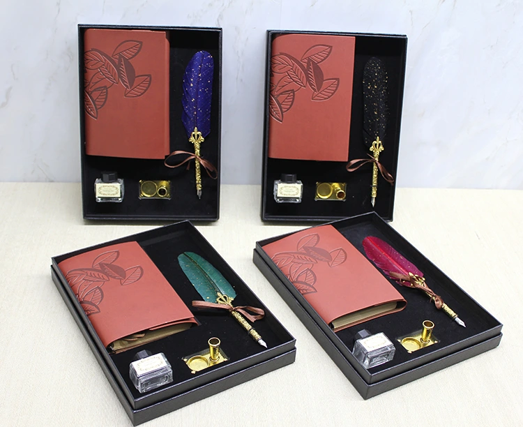 Deri Defterli Divit Hokka Seti Model 2