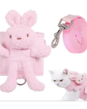 Evcil Hayvan Peluş Ayıcıklı Göğüs Gezdirme Tasması Set