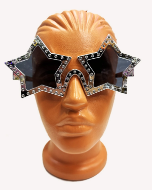 Gümüş Yıldız Metalize Parti Gözlüğü