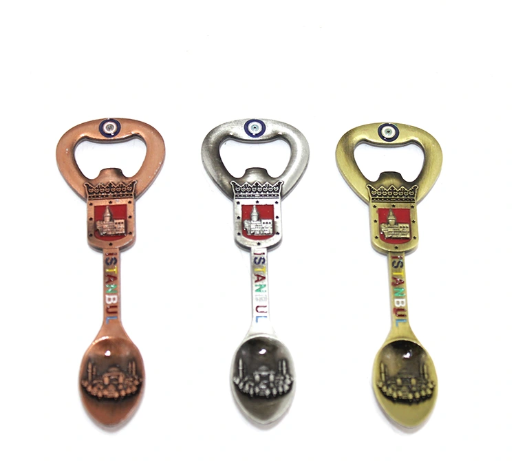 İstanbul Temalı Metal Magnet Ve Açacak Kaşık Tasarımlı