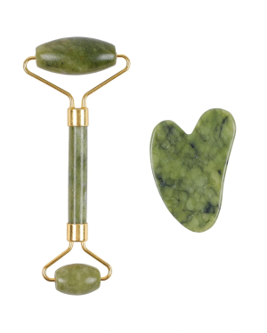 Jade Roller Gua Sha Taşı Seti