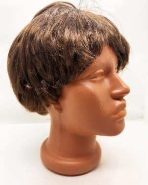 Kahverengi Kısa Kesim İçi Astarlı Erkek Peruğu