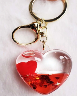 Kırmızı Kalp Anahtarlık